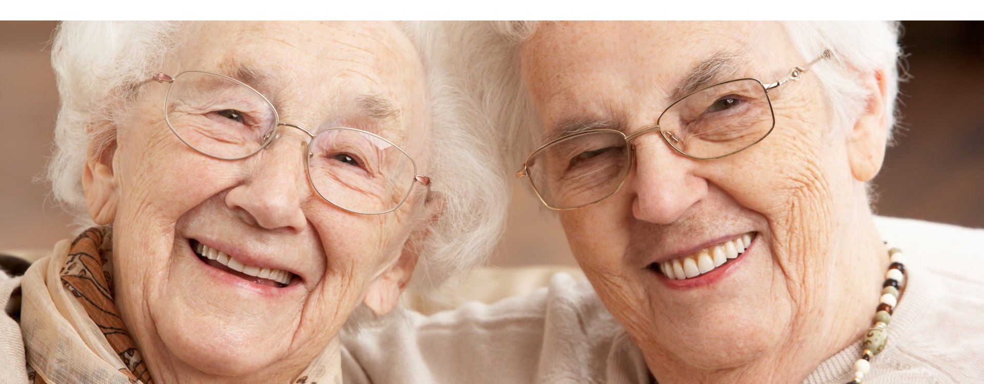 2 elder woman smiling